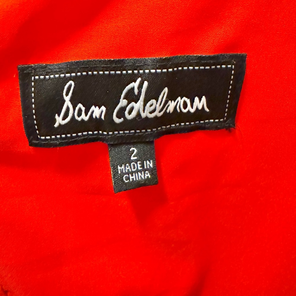 Sam Edelman Fire Engine Red Ruffle Midi Dress - Picture 4 of 9
